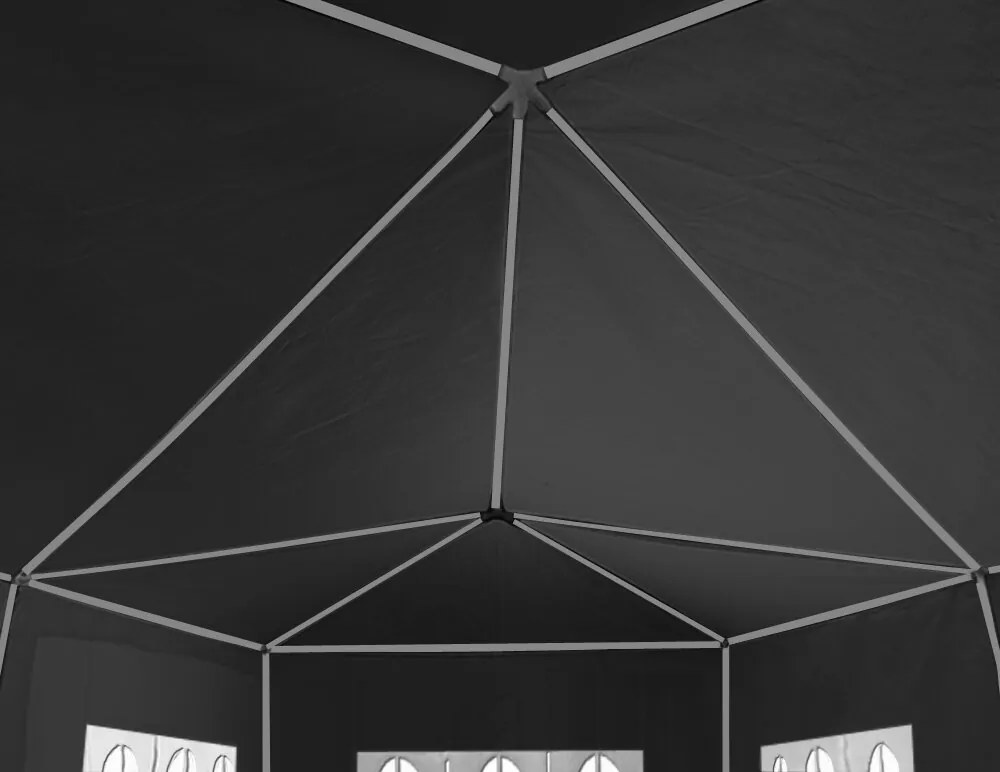 Jurhan-Garden Párty-stan antracitový 3 x 6 m UV ochrana 50+