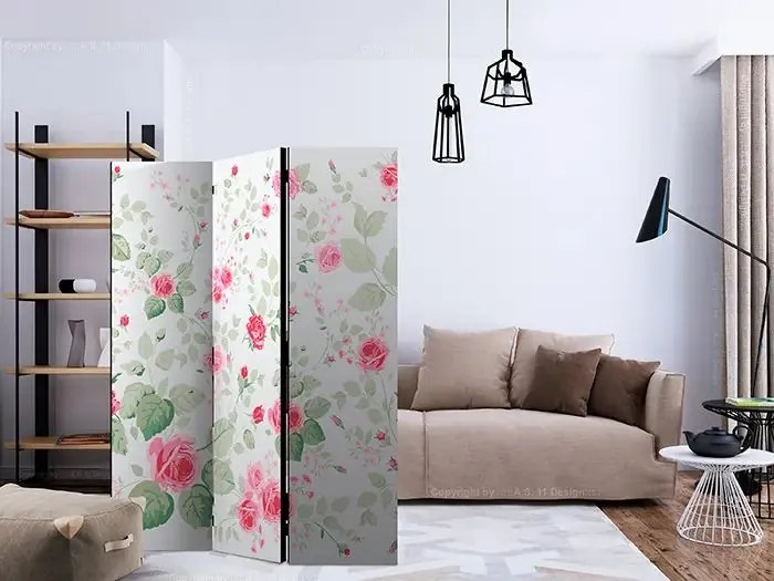 Paraván - Rosy pleasures [Room Dividers] Veľkosť: 135x172, Verzia: Jednostranný