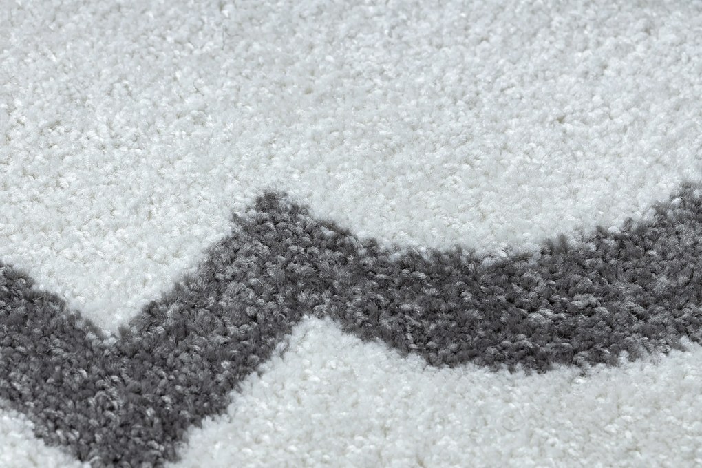 Koberec SKETCH - F343 Marocká mreža, krémovo - sivý