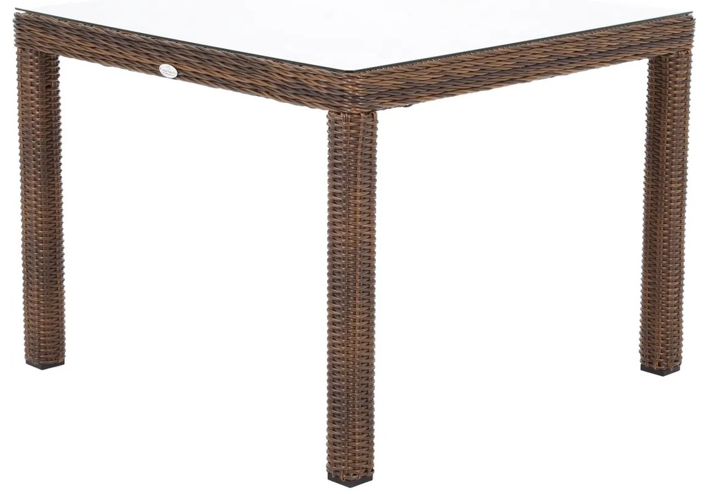 Záhradný jedálenský stôl KINGSTON 90 tmavohnedý