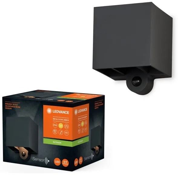 Ledvance - LED Vonkajšie nástenné svietidlo so senzorom ENDURA STYLE LED/2,5W/5V