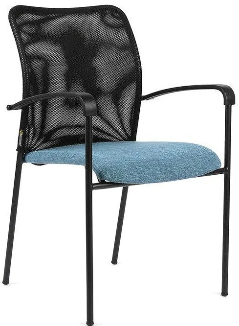 OFFICE PRO Konferenčná rokovacia stolička TRITON BLACK SL modrá