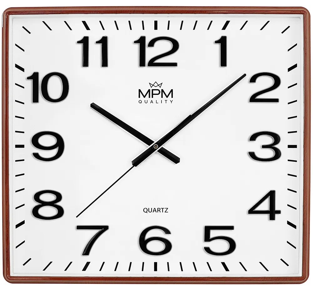 Hranaté nástenné hodiny MPM 4225.50