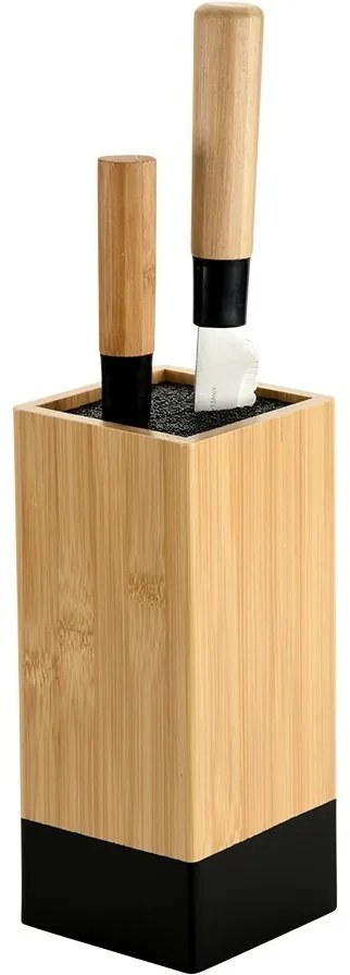 Kesper 58030 Bambusový stojan na nože 10 x 10 x 23cm, čierna