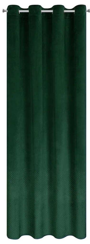 ZATEMŇOVACÍ ZÁVES NA KRÚŽKOCH ARIADNA 140X250 CM TMAVOZELENÁ