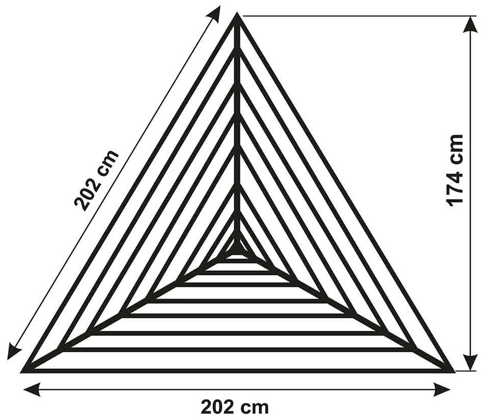Erga Garden 4000, voľne stojaci 3-ramenný záhradný sušiak na bielizeň 174x202x195 cm, strieborná-modrá, ERG-SEP-10SUSOGRGAR40