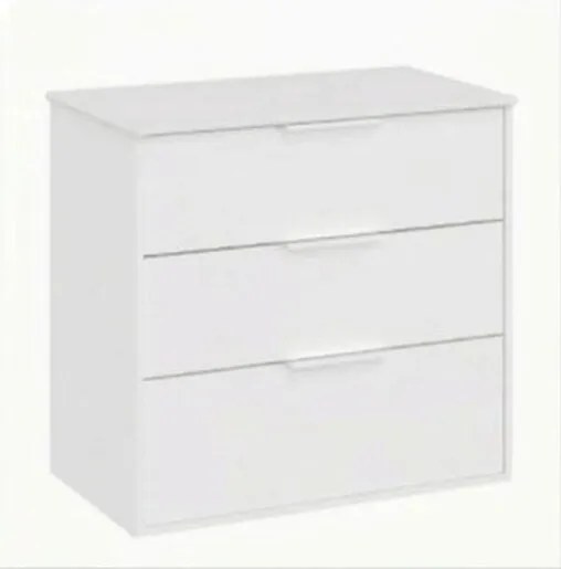 Roca Optica kúpeľňová skrinka bez umývadla 78,5x75,7x45,5 cm biela matná mat OPTDESK803ZBM