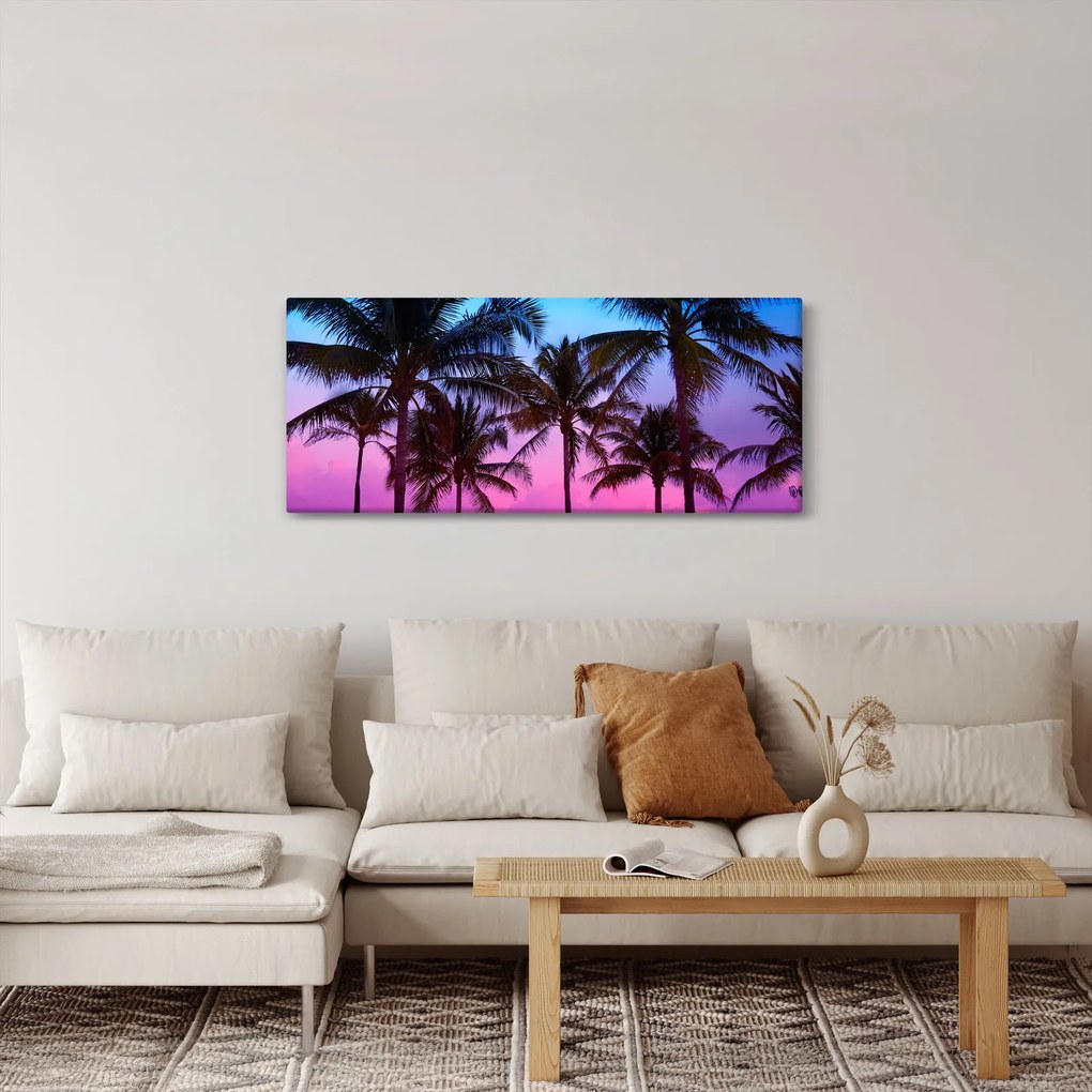 Obraz - Palmy v Miami (120x50 cm)