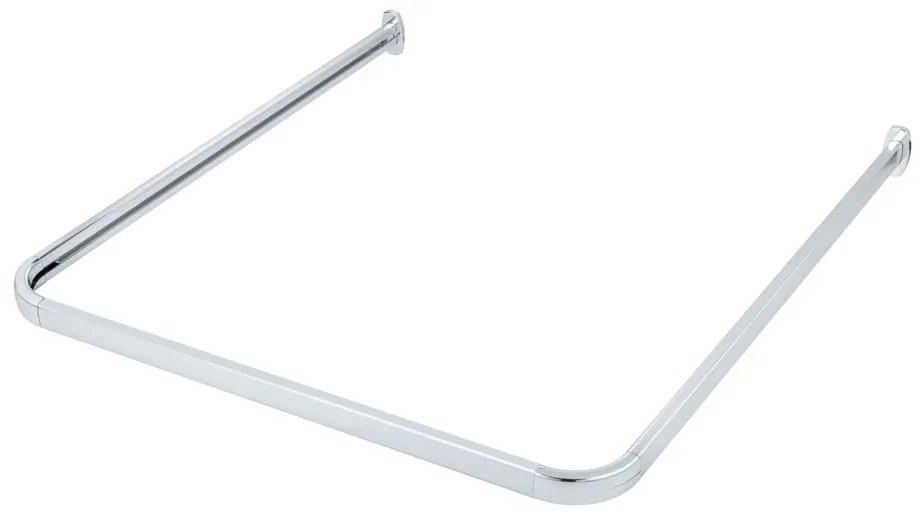 Tyč na sprchový záves v lesklo striebornej farbe Era – Wenko