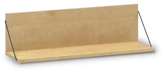 Polica závesná 80 x 23 x 23 cm, divoká hruška