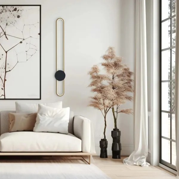 LED nástenné svietidlo FLORENTYNA LED/24W/230V 4000K zlatá/čierna