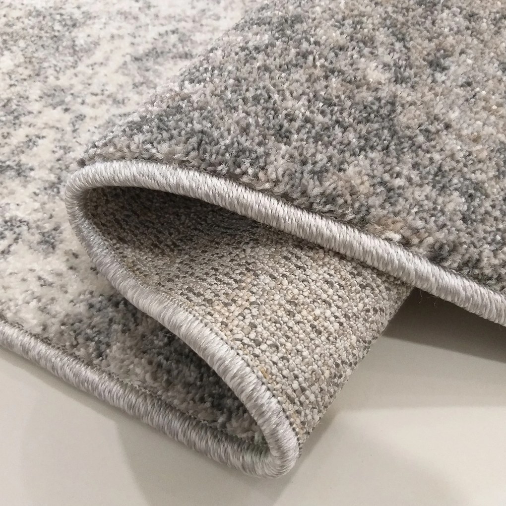 DY Sivý koberec s geometrickým vzorom Vista 05 Rozmer: 240x330 cm