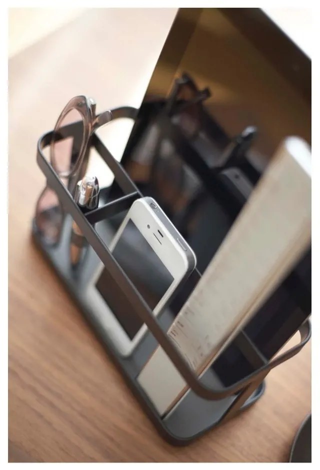 Čierny multifunkčný stojan YAMAZAKI Tower Rack