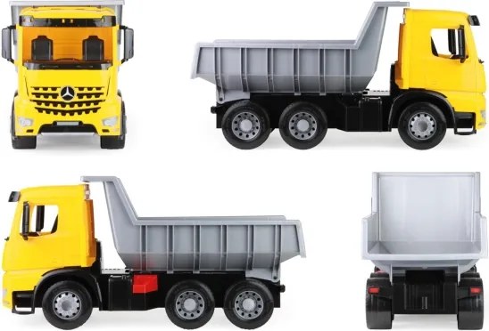 Sklápač Mercedes GIGA TRUCKS, 65 cm, žltá/šedá