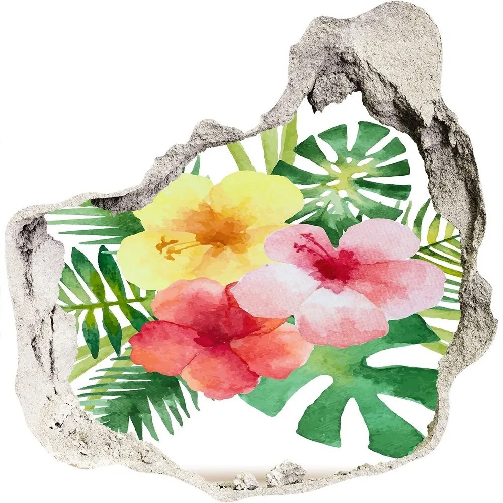 Samolepiaca diera na stenu Havajské kvety nd-p-85139888