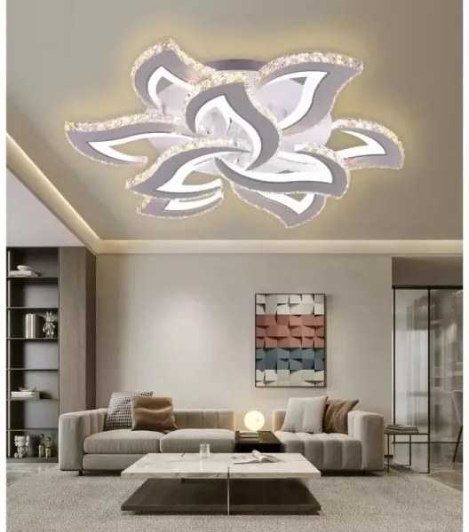 LED Stmievateľný prisadený luster LED/180W/230V 3000-6500K + diaľkové ovládanie