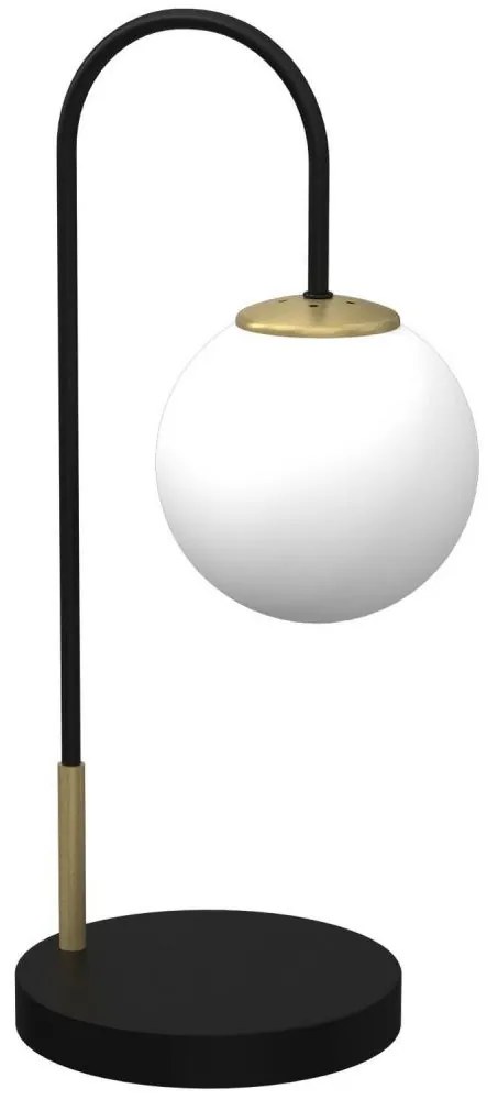 Stolná lampa CAMBRIDGE 1xE14/60W/230V čierna/mosadz