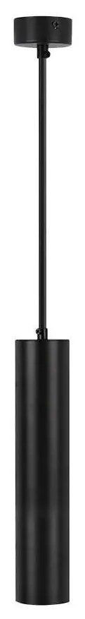 Luster na lanku 1xGU10/35W/230V 30 cm čierna