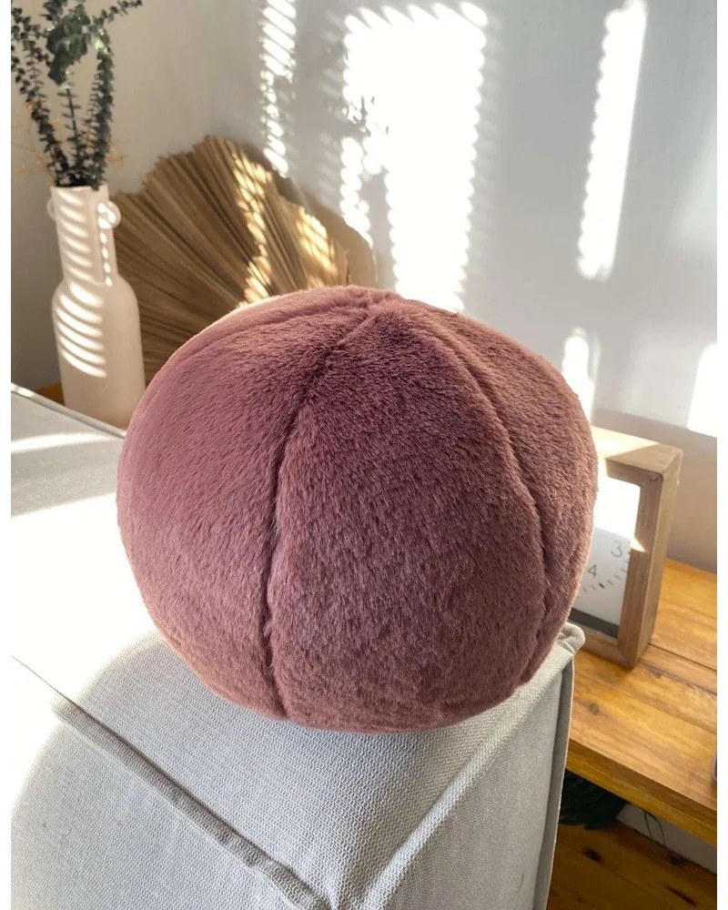 Dekoračný vankúš z mikroplyšu ø 25 cm Top – Mioli Decor