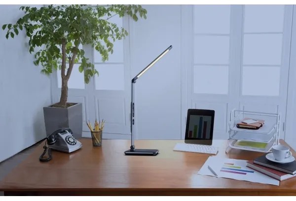 Immax 09105L - LED+CCT stmievateľná stolná lampa s bezdrôtovým nabíjaním Qi IDEAL 8,5W/230V