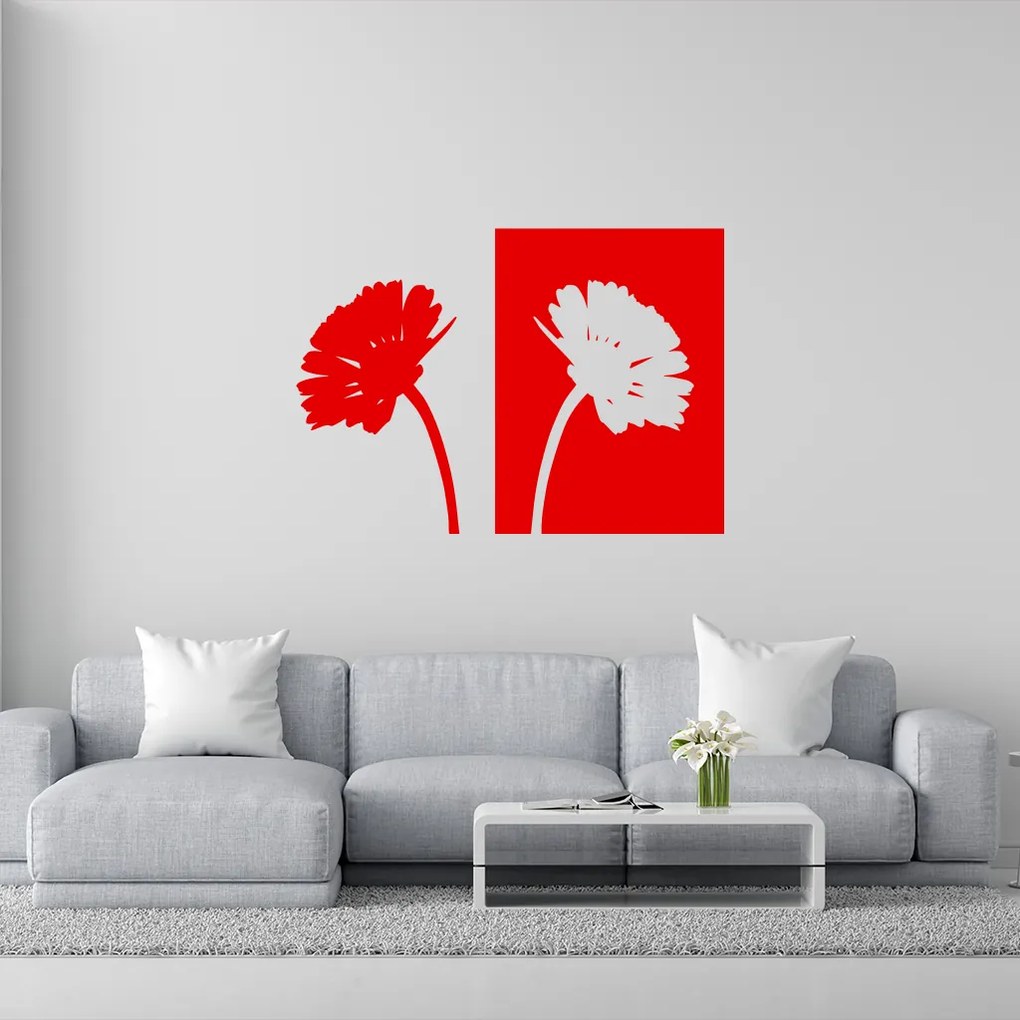 Veselá Stena Samolepka Margaréty Farba: béžová, Veľkosť: 100 x 72 cm