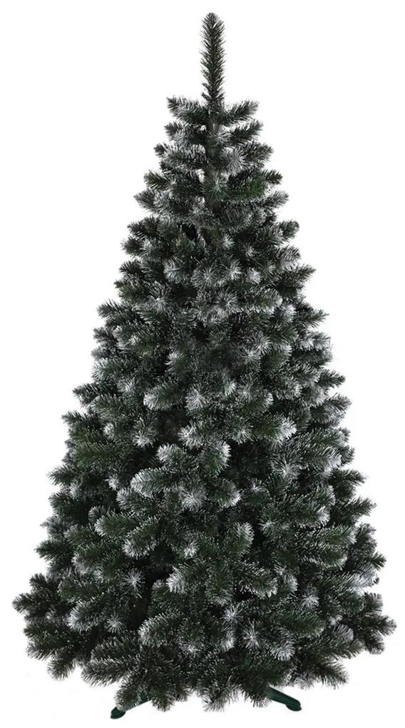 Zasnežený umelý vianočný stromček jedľa 220 cm