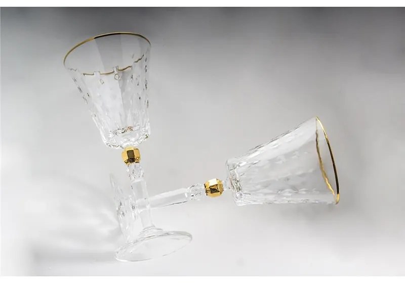 BOHEMIA PRESTIGE CONTE GOLD POHÁR NA VÍNO 260ML SADA 6 KS