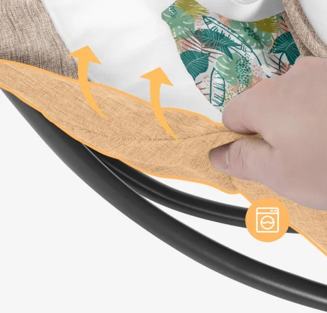 Detské hojdacie kreslo Astrid 35 béžové