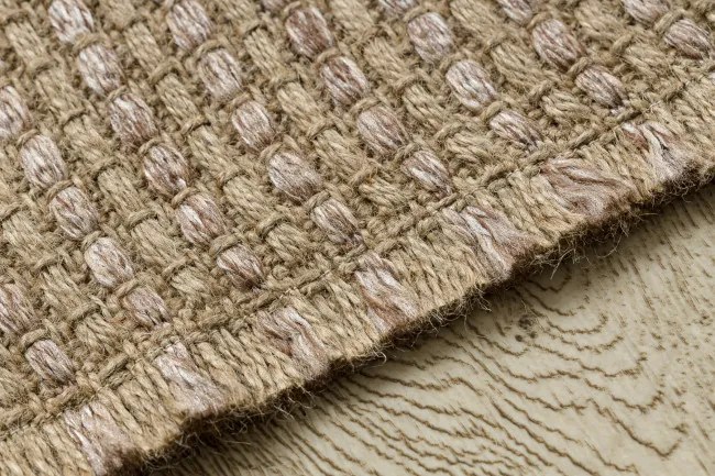Koberec JUTE 3652 so strapcami, tmavobéžový