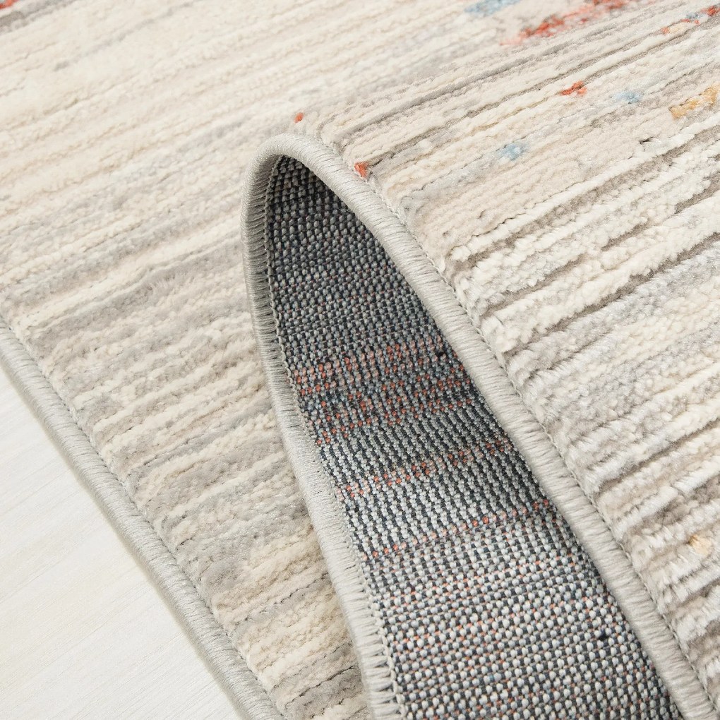 TA Koberec G498C WHITE/SALMON PORTLAND HIK Biely Obdĺžnikový Rozmer: 160x220 cm