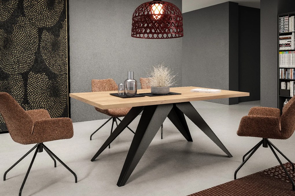 Rozkladací jedálenský stôl MASON Rozmer stola: rozmer 140cm