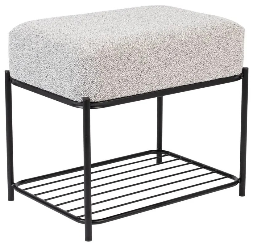 Svetlosivý taburet Milou – White Label