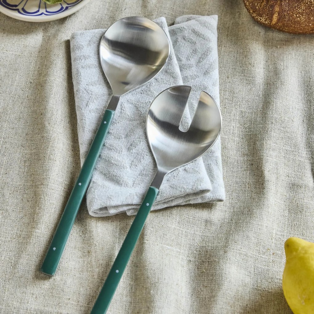 House Doctor Šalátový príbor Lata Dark Green
