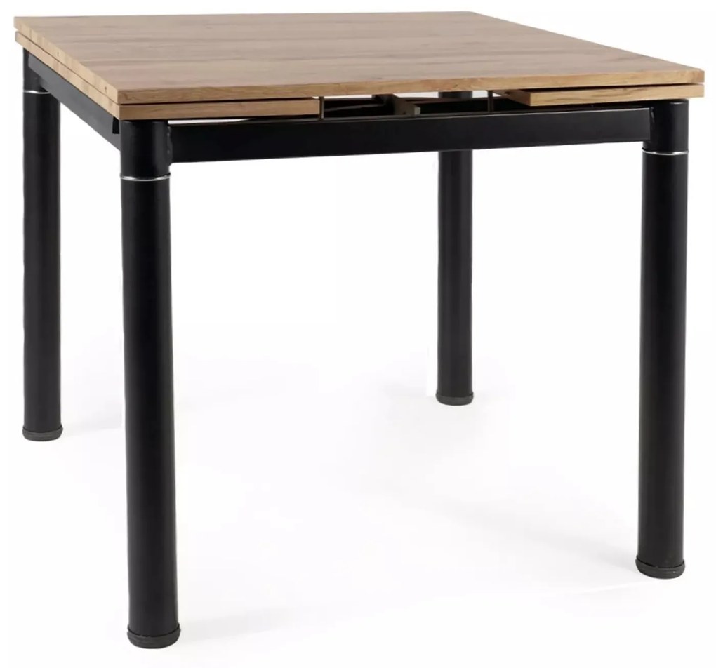 Rozkládací jídelní stůl Franklin 80/131 cm cm dub artisan/černý mat