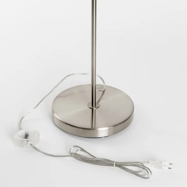 Brilagi - LED stojacia lampa CERIA 1xE27/40W/230V priemer 45 cm šedá/matný chróm