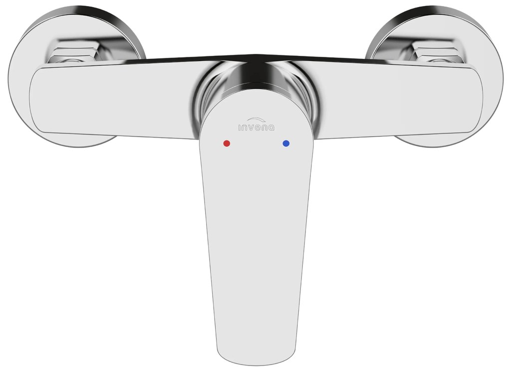 Invena Alonia, nástenná sprchová batéria, chrómová, INV-BN-70-001-V