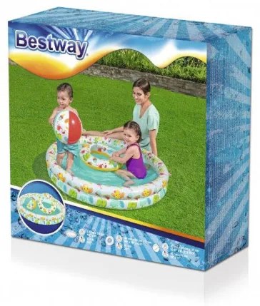 Detský bazén s loptou a kolesom Bestway 51124 122x20 cm