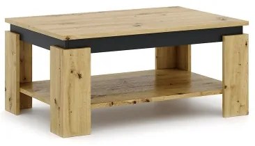 Konferenčný stolík LUNO dub artisan/čierna