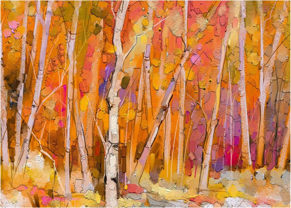 Obraz - Jesenný les (70x50 cm)