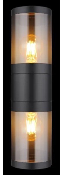 Globo 32014-2BS - Vonkajšie nástenné svietidlo XELOO 2xE27/60W/230V IP44