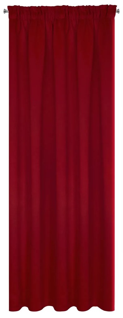 EUROFIRANY ZATEMŇOVACÍ ZÁVES NA PÁSKE ADLEY 135X270 CM ČERVENÁ
