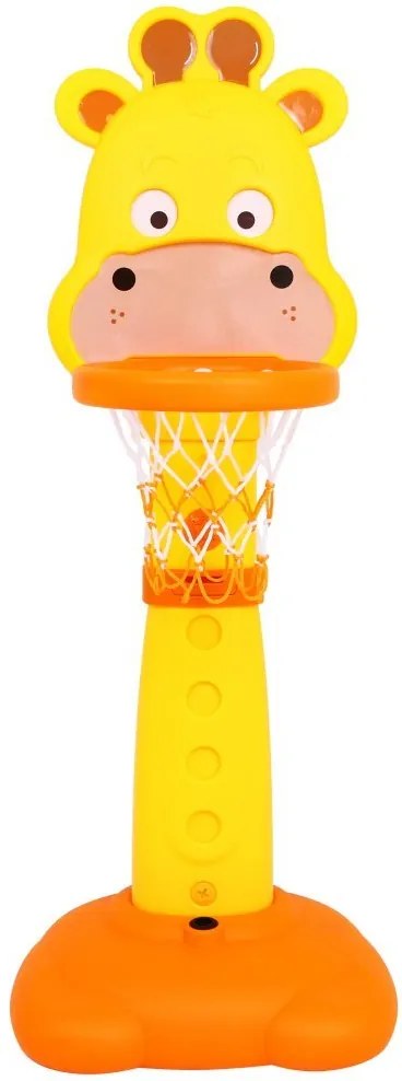 RAMIZ Detská športová súprava Žirafa 4v1 - basketbal, obruče, šípky a výšková tabuľka (3+)