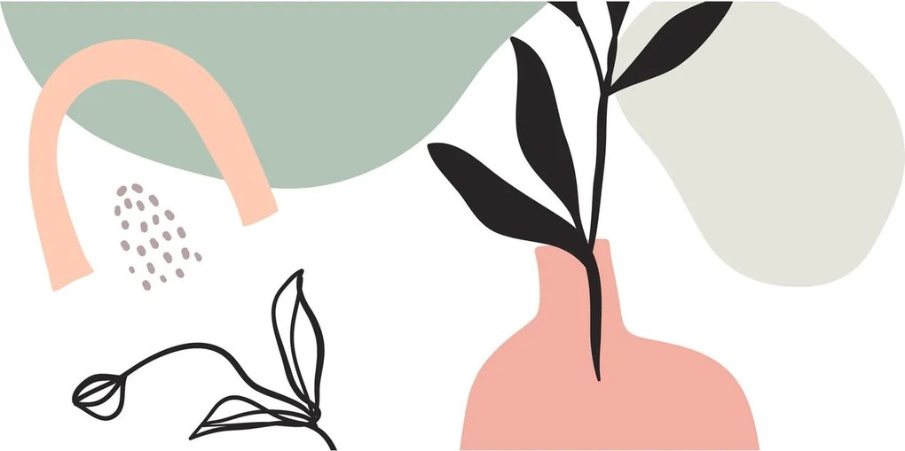 Obraz - Kvety vo váze N⁰3 (120x50 cm)