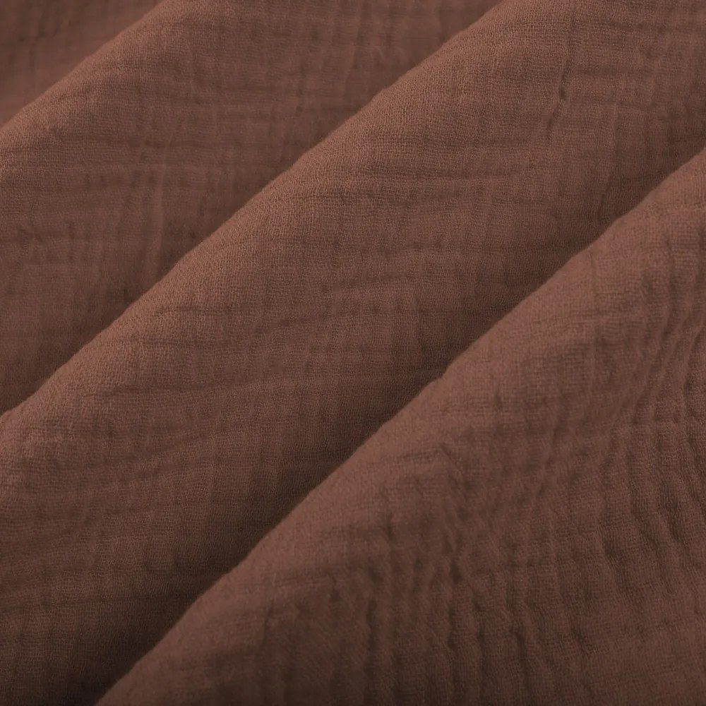 Biante Mušelínová obliečka na vankúš MSN-075 Hnedá 50 x 70 cm