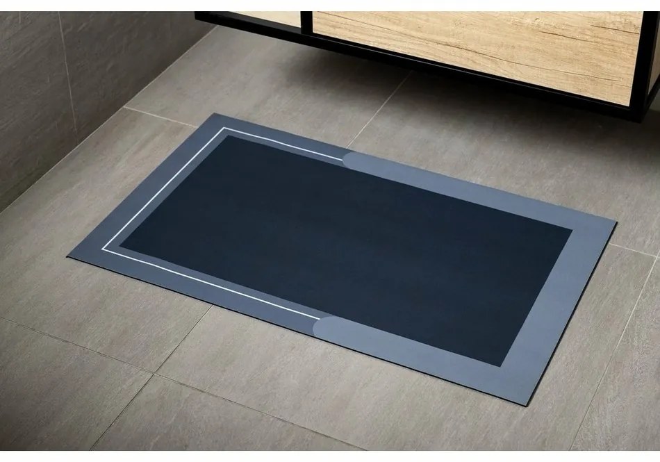 AQUALINE PCD012 kúpeľňová predložka 50 x 80 cm, modrá
