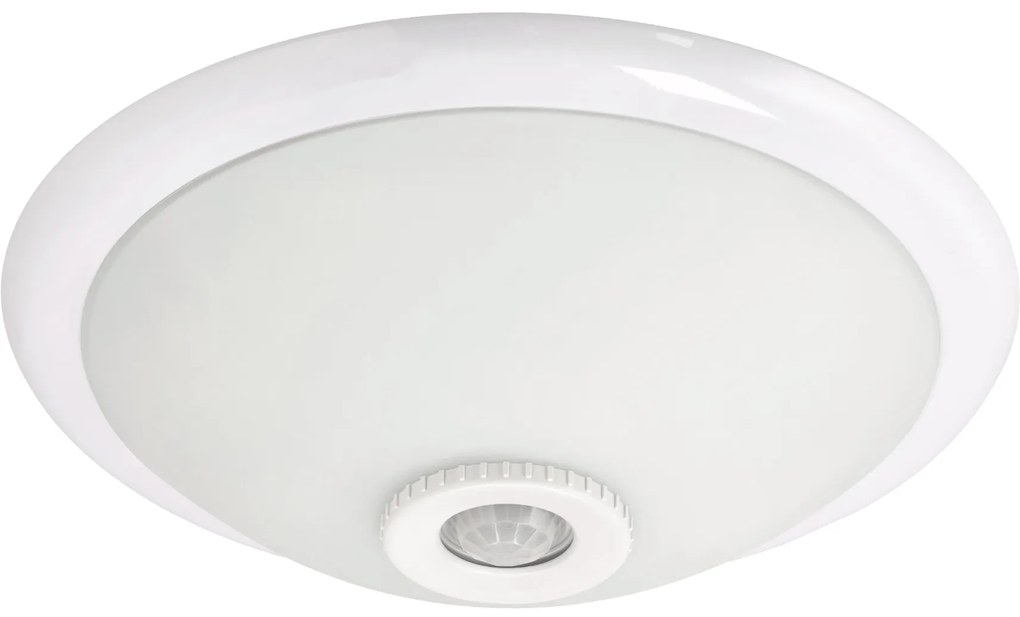 ECOLIGHT LED stropné svietidlo 2xE27 s pohybovým senzorom - sklo