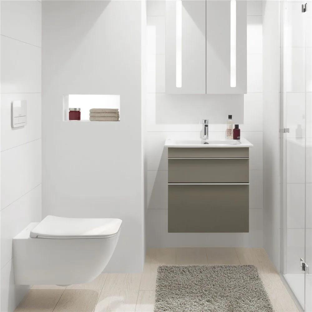 VILLEROY &amp; BOCH Venticello závesné umývadlo s otvorom, s prepadom, 600 x 500 mm, biela alpská, 41246001