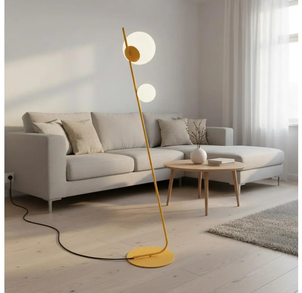 Stojacia lampa TATU 2xG9/8W/230V oranžová