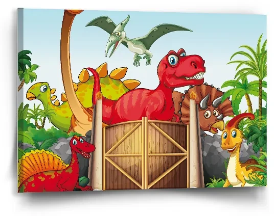 Sablio Obraz Dinosauri 4 - 90x60 cm