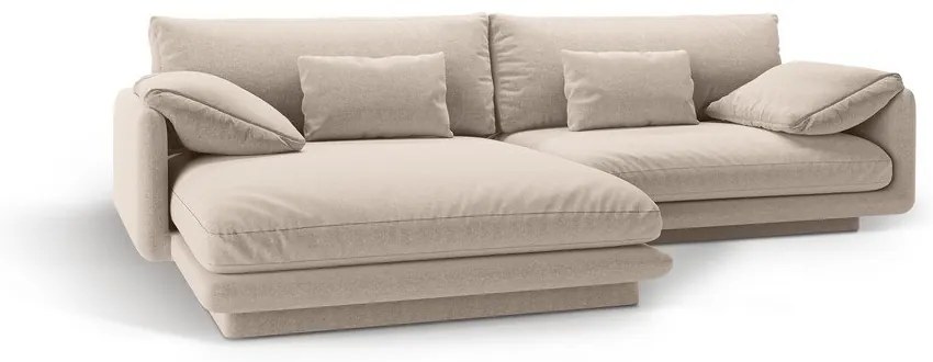 Béžová rohová pohovka (ľavý roh) Torino – Micadoni Home